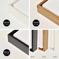 L-shaped oil painting frame line 711 foamed wood grain frameless painting outer frame edging decorative material photo frame 117 foaming