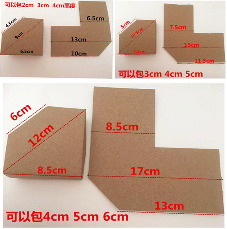 Photo Frame Bag Corner Paper Corner Paper Corner Paper Corner Paper Wrap Corner Decoration Painting Wrap Corner Paper 13 * 13 15 * 15 17 * 17