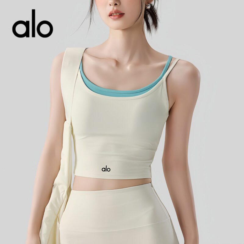 American Outlet Sports Bra for Women, New Yoga Top, Outerwear, Push-Up Fitness Vest, Shockproof Running Bra