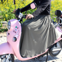 Cycling two wear battery car sunscreen anti-walking skirt Summer skirt Versatile large size mid-length skirt Anti-UV