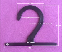 Plastic adhesive hook card paper hook hook sample adhesive hook 2-shaped hook water pipe adhesive hook factory direct sales