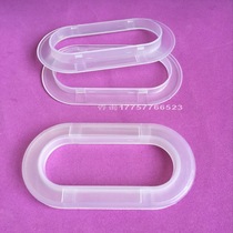 Four-tooth clasp plastic buckle carton handle buckle plastic handle buckle high-grade clasp plastic buckle