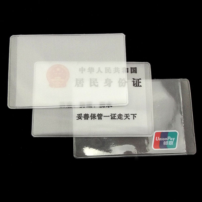 Xe buýt minh bạch bộ thẻ chống từ tính chịu mài mòn bộ thẻ PVC của tài liệu bộ xe buýt bộ thẻ ID bộ thẻ biểu tượng tùy chỉnh dây đeo thẻ giá rẻ
