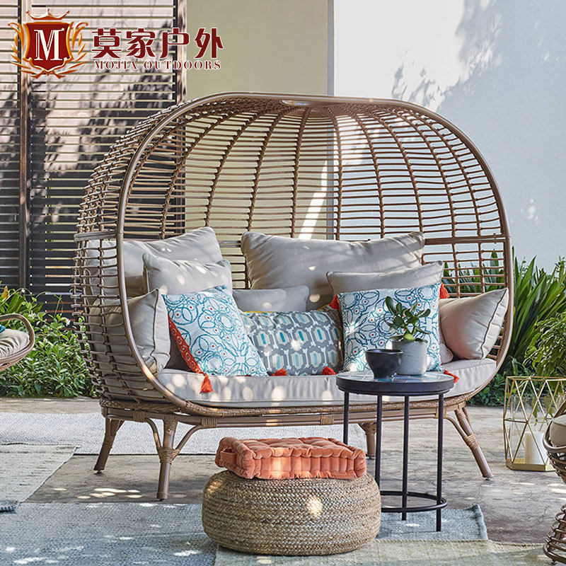 Mojia Nordic net red rattan chair Hanging Chair Birds Nest Outdoor Rattan sofa Bird cage Photography Props Vine Deck Chairs Table and chairs