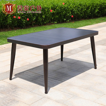 Outdoor table and chair aluminum alloy table courtyard garden leisure chair anti-corrosion non-rust table and chair terrace wrought iron table and chair
