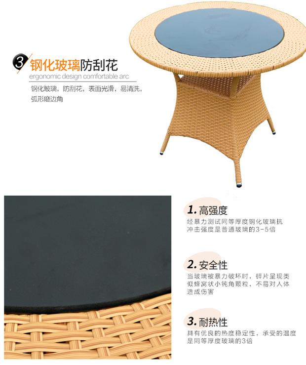 Bàn ghế ngoài trời Mojia kết hợp hiện đại tối giản nội thất sân vườn giải trí bàn cà phê mây ghế ban công bàn ghế năm mảnh - Bàn ghế ngoài trời / sân bàn ghế ban công