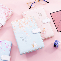 Xiaoqing novice account book set Korean creative simple illustration diary cute thick color page Net red notebook