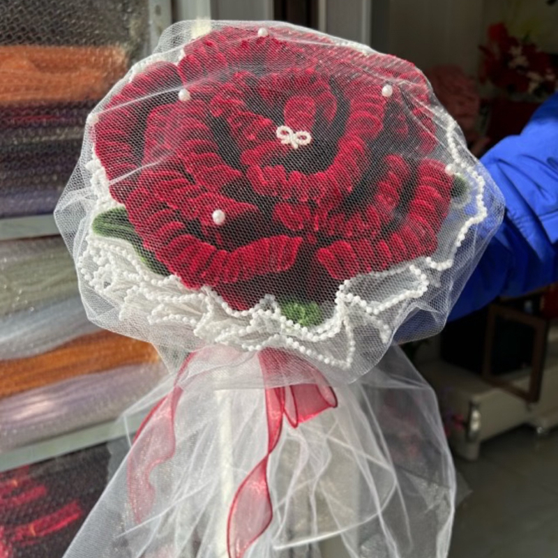 Valentine's Day Creative Gift Twist Stick Giant Rose DIY Material Kit Homemade Finished Flower Gift for Girlfriend or Best Friend Valentine's Day Creative Gift Twist Stick Giant Rose DIY Material Kit Homemade Finished Flower Gift for Girlfriend or Best Friend