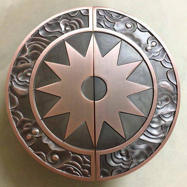 Glass door handle Round bronze door handle Round big handle Chinese antique wooden door handle