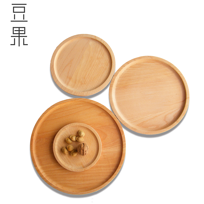 [Bean Bean] Khay ăn sáng bằng gỗ nguyên bản kiểu Nhật Bản breakfast gỗ rắn bằng gỗ kích thước tấm cà phê bằng gỗ dụng cụ nhà bếp bằng gỗ