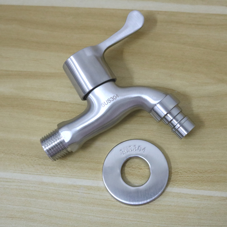 304 stainless steel lead-free washing machine lengthened tap 40% into wall-style quick opening balcony old small tap