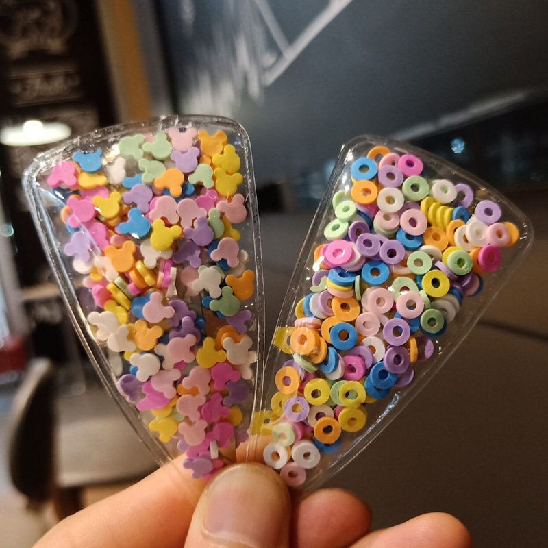 Cute hair clip PVC little star candy resin soft pottery Korea Dongdaemun triangle BB clip hair ornaments Hair accessories