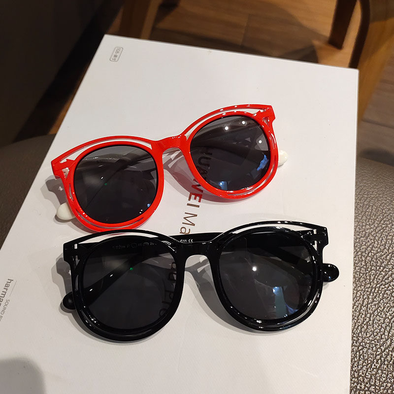 South Korean children's sunglasses metamirror for men and women Boy Fashion Sunglasses Kid Baby Soft Frame Silicone Super Light Glasses Tide