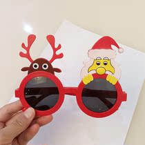 Christmas decorations childrens props Christmas decoration products frame cute cartoon glasses children gifts
