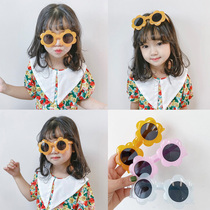 Summer childrens sunglasses girls flowers sun glasses childrens foreign style sunglasses baby glasses travel sunglasses