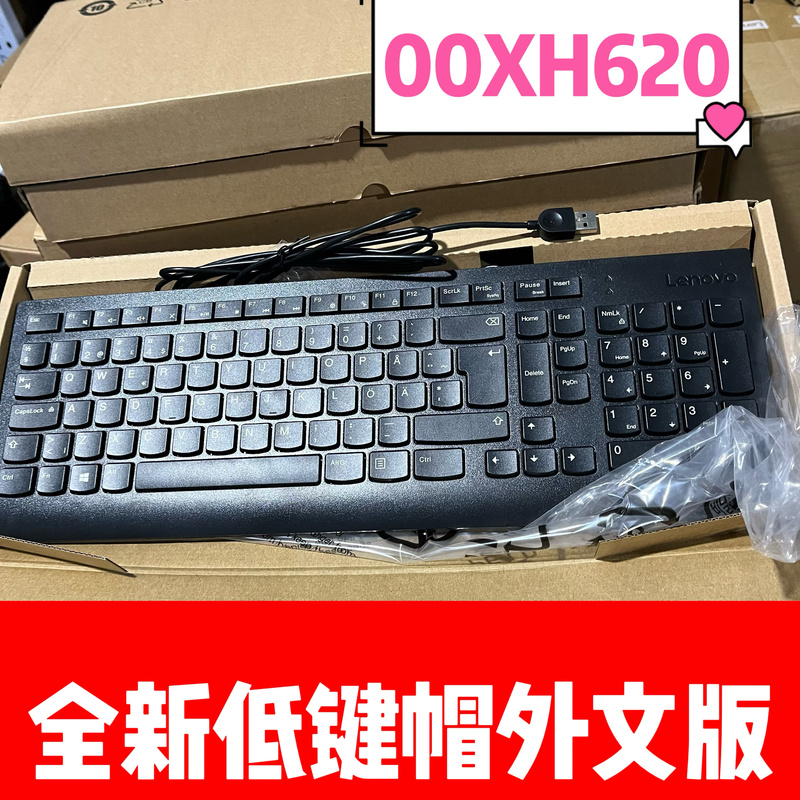 Suitable for Lenovo Ekb536A USB Wired Keyboard Silent Sk8823 Universal Keyboard Foreign Language Version 00Xh620