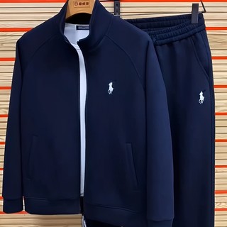 男士休闲套装2025年秋季新款帅气韩版时尚修身百搭潮流舒适简约