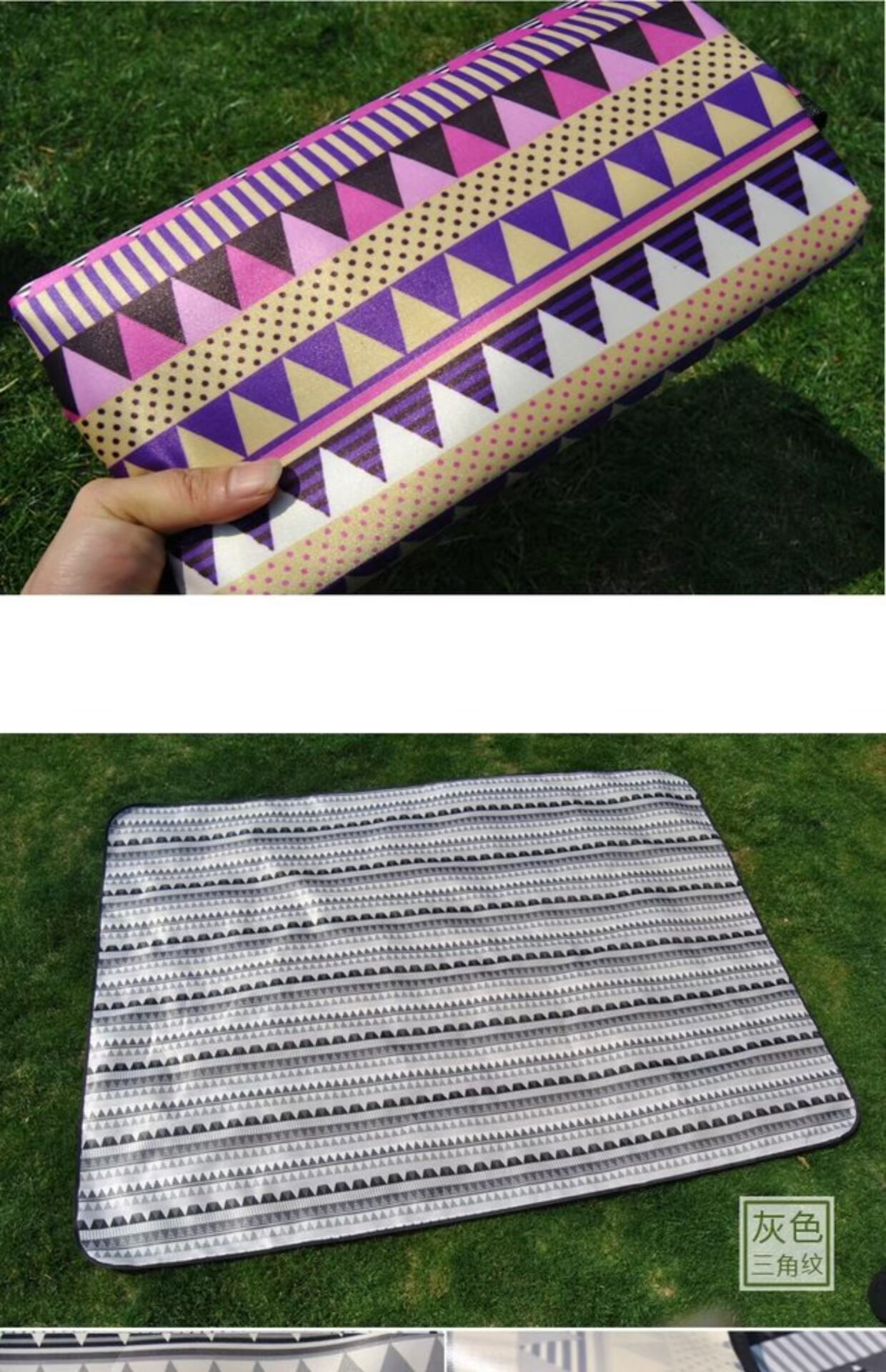 Pad ẩm ngoài trời làm dày cắm trại Mat 3 người-4 người Beach Mat không thấm nước di động gấp lều dã ngoại Mat - Thảm chống ẩm / Mat / Gối thảm xốp trải sàn khổ lớn