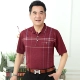 Mùa hè trung niên ve áo ngắn tay áo thun nam mặc quần áo cũ mùa hè áo thun trung niên mỏng