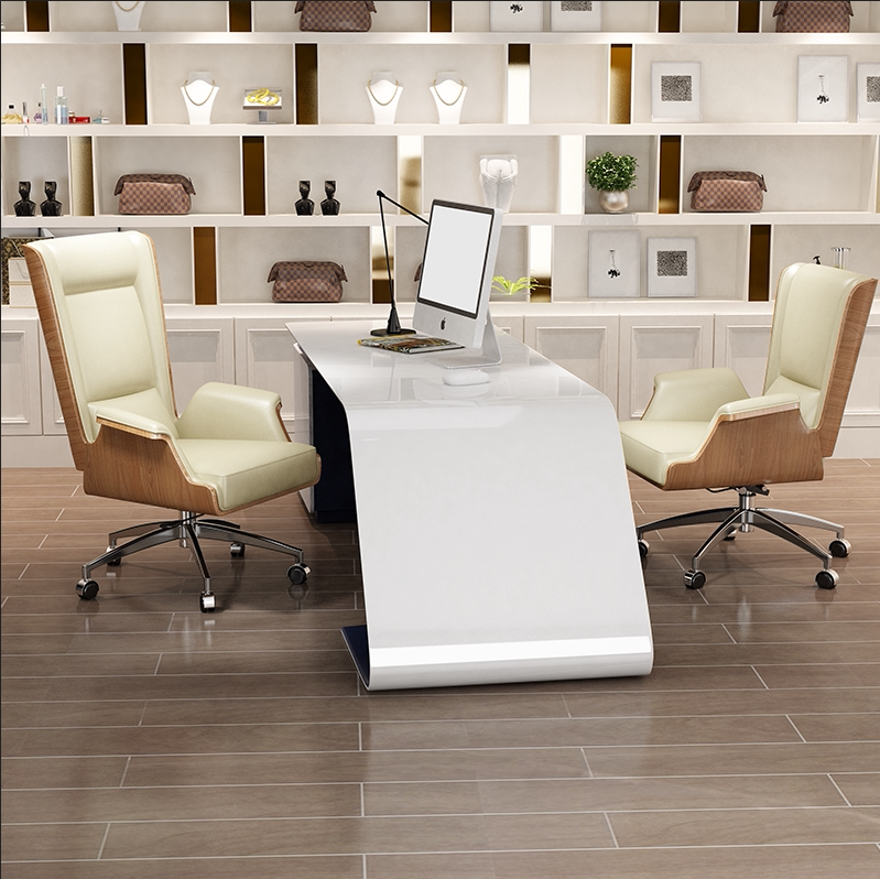 Boss Chair Genuine Leather Business Office Chair Comfort Long Sitting Computer Chair Home Modern Minima Meeting Chair Backrest Swivel Chair