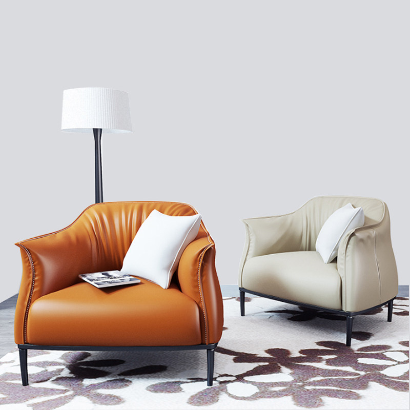 Nordic modern simple single - person sofa chair Hotel living room with sofa designer creative lazy chair