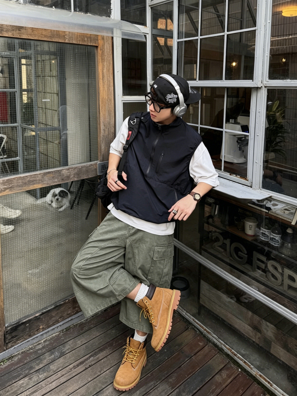 Olithco Form Mountain-Style Outdoor Stand-Up Collar Pullover Zipper Work Vest Sleeveless Jacket