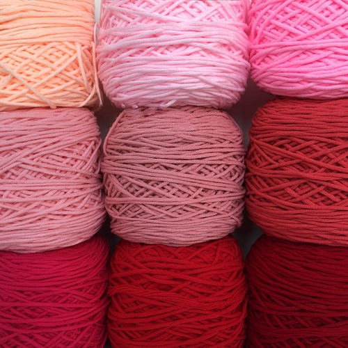 8 акций толстого шерстяного пустого пистолета Piera, Poke Music Diy ручной шарф розовый