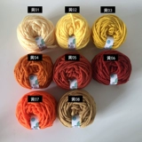 Плетеный шерстяной желтый оранжевый свитер ручной работы, шарф, широкая цветовая палитра, Россия, с вышивкой