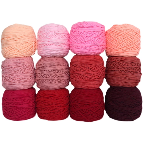 8 акций толстого шерстяного пустого пистолета Piera, Poke Music Diy ручной шарф розовый