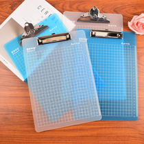 Transparent document splint A4 writing board clip a5 copy pad clip clip menu clip menu clip stationery folder