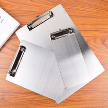 Stainless steel A4 file splint A5 board clip writing board file finishing board clip menu food splint