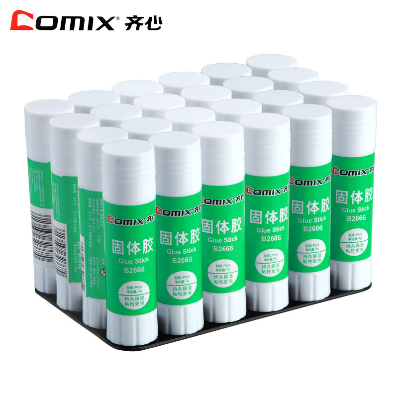 Qi heart stationery solid glue 9g 21g 36g stick strong student finance office solid glue rod