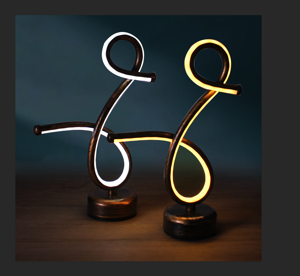 LED charging bar table lamp Creative personality cafe table lamp Retro retro music bar clear bar decorative night light