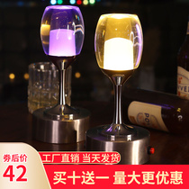 Bar desk lamp LED charging clean bar table lamp night light restaurant KTV atmosphere bar lamp card holder personality decorative lamp