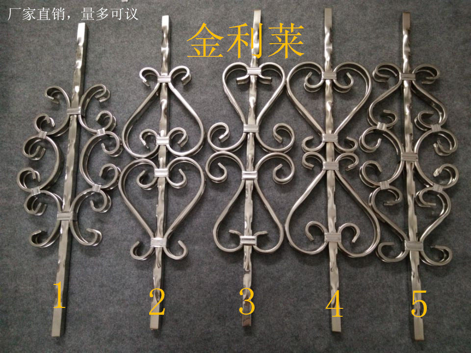 304 stainless steel fence fence decorative accessories Tai Naihua stairs flower door flower window flower accessories European art flower