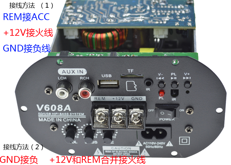 Loa cao gấp đôi 10 inch xi lanh xe hơi Loa siêu trầm xe hơi loa siêu trầm chủ động âm thanh nhà 12 V - Âm thanh xe hơi / Xe điện tử máy hút bụi ô tô cầm tay