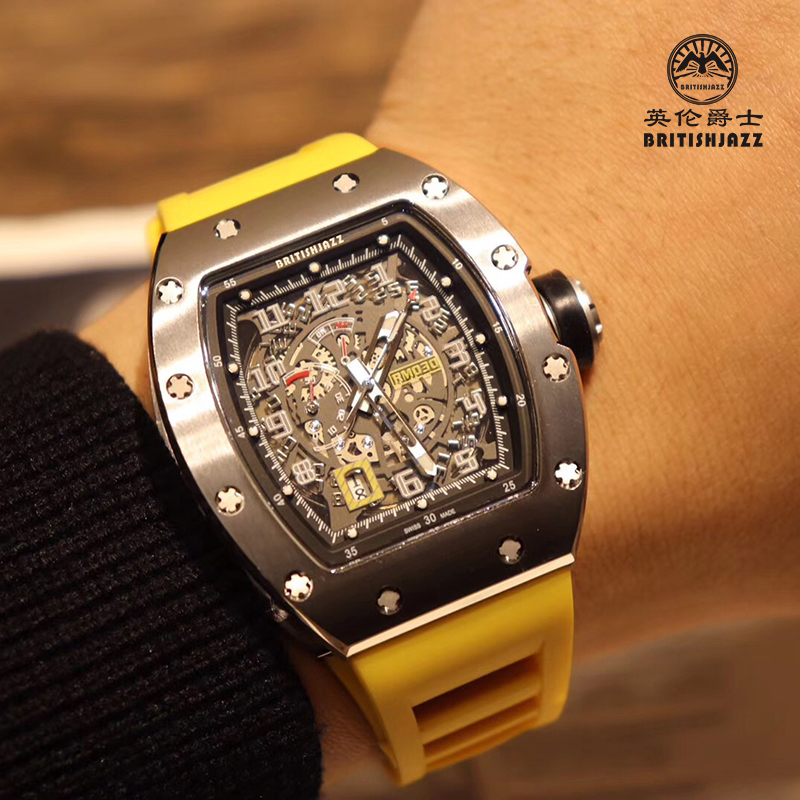 British Sir Richard the same mechanical men's watch sapphire tonneau-shaped hollow large dial outdoor sports watch