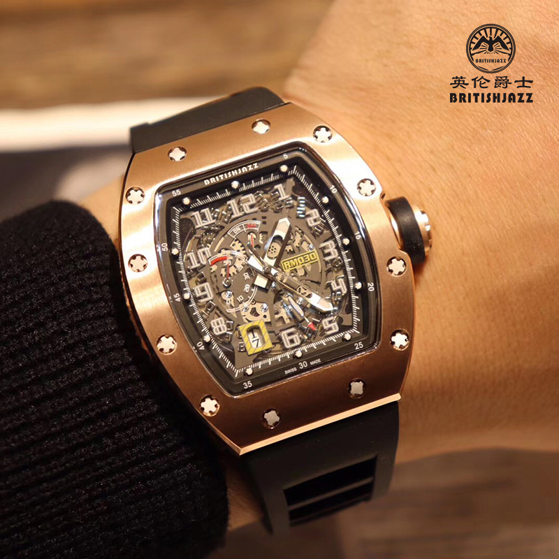 British Sir Richard the same mechanical men's watch sapphire tonneau-shaped hollow large dial outdoor sports watch