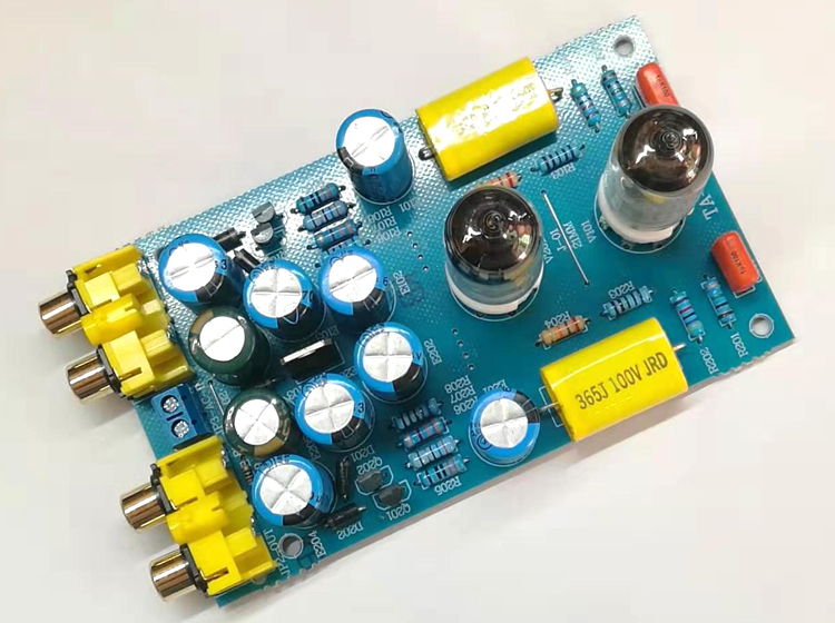 Reference to the British music fax DX-10 design of the 6J1 6J2 vacuum tube bile buffer pre-stage plate digital run