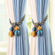 Modern simple curtain buckle strap tie hanging ball pair of jewelry tie tie strap binding rope European style flower hook
