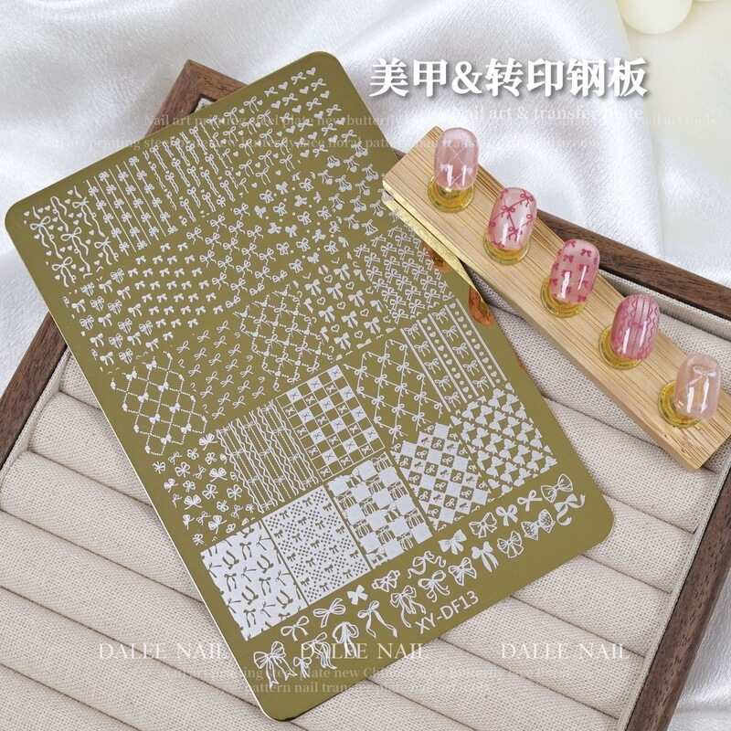Nail Art Chinese Style Floral Heart Lace Butterfly Nail Art Stamping Steel Plate Stamp Nail Pattern Template Tool