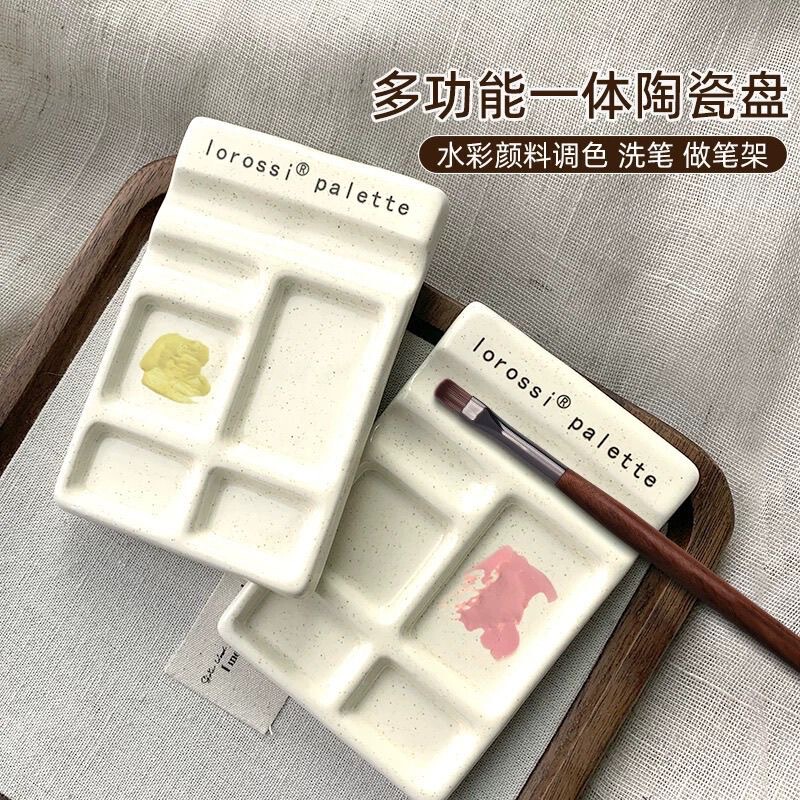 New Nail Art Tools, Multifunctional Brush Cleaning Tray, Pen Holder, Watercolor Nail Polish Gel Color Mixing and Blending Tray, Dedicated for Nail Salons