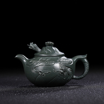Lixing Purple Sand Pot Famous Old Teapot One Factory Early Zhu Can Heart Full Handmade Yunlong Green Clay Tea Set Collection Essay