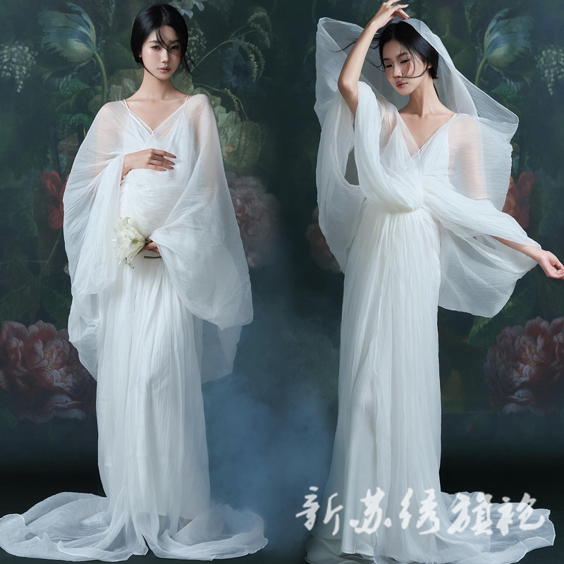 New Style Maternity Dress for Photo Studio, Chinese Retro Greek Dreamy Zen Style, Cool and Elegant Dress, High-End Photography Clothing New Style Maternity Dress for Photo Studio, Chinese Retro Greek Dreamy Zen Style, Cool and Elegant Dress, High-End Photography Clothing