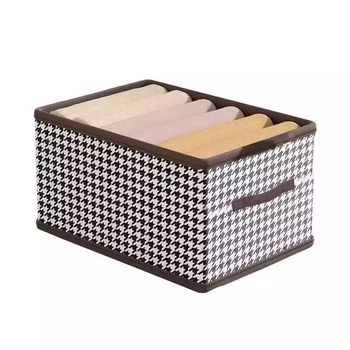 Lingerie storage storage box wardrobe clothes pants layered fabric large-size clothing partition storage box magic tool