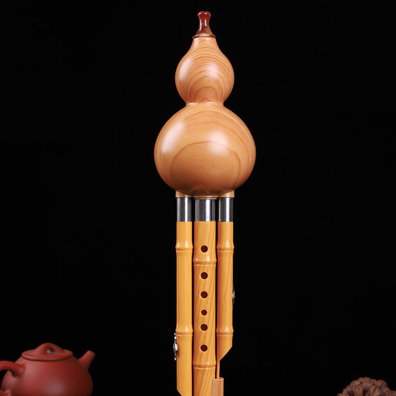 Yunnan Bigebao Huluth yellow gum wood Hulusi C cut in B-tone primary and middle school student anti-fall Huluth