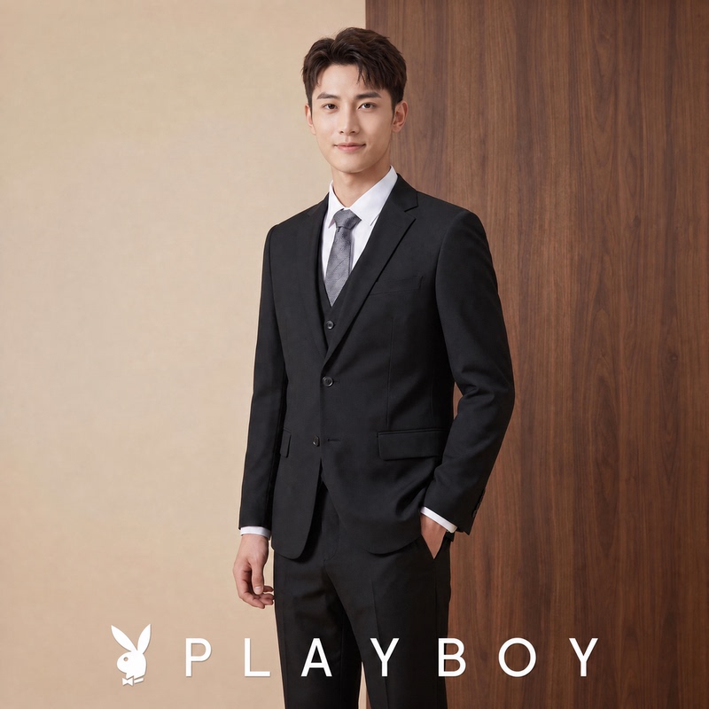 Playboy Suit Set for Men, Groomsmen, Groom, Wedding Dress, Youth Formal Wear, Coming-Of-Age Ceremony Suit Jacket Playboy Suit Set for Men, Groomsmen, Groom, Wedding Dress, Youth Formal Wear, Coming-Of-Age Ceremony Suit Jacket