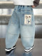 Boys' Jeans Spring and Autumn 2026 New Stylish Children's Spring Pants Loose Straight-Leg Cool Casual Pants for Toddlers