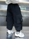 Boys' down Pants for Outdoor Wear, New 2026 Winter Model, Children's Thickened Cotton Pants, Baby Thickened Cargo Pants