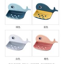 Soap case suction cup wall-mounted bathroom toilet Toilet Soap Case Double free Perforated Soap Shelve DRAIN